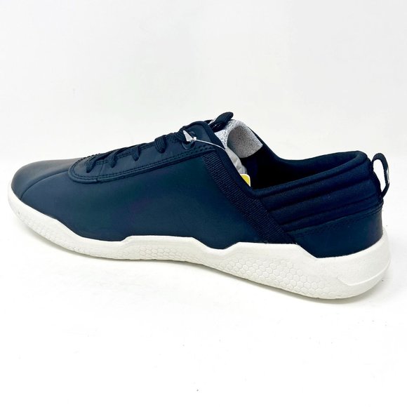 Caterpillar CAT Hex Black White Mens Leather Casual Sneakers P724185 - Picture 3 of 5